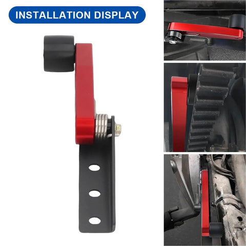 Installation of Beefed Up Belt Tensioner Idler Stabilizer Roller Replacement Kit For F3 RT 2014 To 2024 Aluminum Alloy Dual Bearing
