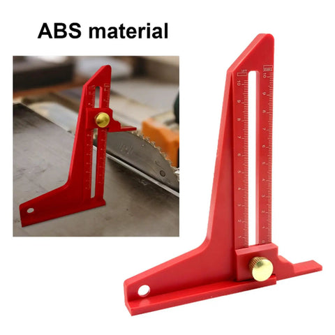 Precision ABS Aluminum Alloy Height Gauge For Woodworking Projects With Sturdy Construction preventing deformation with clear measurement markings.
