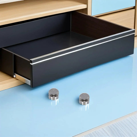 Pro Grade Heavy Duty Hidden Folding Table Leaf Hinges 4 Pack Zinc Alloy Concealed 90 Degree Flush Cabinet Door Hinges in use