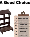 Foldable Wooden Prayer Kneeler with Padded Cushion, Portable Brown Kneeling Bench, Solid Wood Stand Measuring 23 by 20 Inches, comparison chart