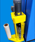 No Nonsense Heavy Duty Pallet Wrapping Machine With Industrial Shrink Wrap And Precision Built In Scale showing the motor and wrap holder.