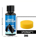 Phone Screen Scratch Remover Kit 30/100g Gentle Polish Cream bottle with sponge for screens and glass, restores clarity and shine.