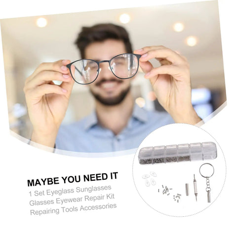 Essential Glasses Repair Tools Kit With Assorted Screws And Mini Screwdrivers For Quick Fixes On Eyewear And Sunglasses
