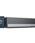 3K Lite 8CH 5 in 1 Hybrid DVR Recorder With 1TB Hard Drive H265 Plus AI Motion Detection, front view showing ports