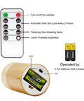 Gold Glass Flameless LED Candles Set Of 3 With 10Key Remote And Timer Real Wax Finish Warm White Flicker Battery Operated components