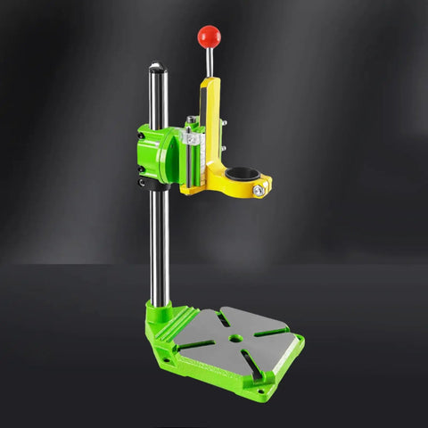 Beefy Drill Press Stand For Home Workshop with 90 Degree Rotating Base and Adjustable Clamp Head Up To 11.81 Inches on display