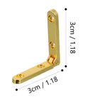 Folding Miniature Furniture Hinges 90 Degree Zinc Alloy Rust Resistant Set Of 10 Dope Easy Install for DIY