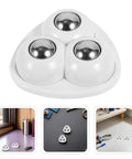 Heavy Duty Triple Ball Swivel Casters With Grippy Adhesive Mounts Quick No Drill Install for quiet desk and furniture mobility.