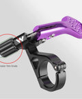Dropper Post Lever For Mountain And Road Bikes Adjustable Seatpost Remote For 22.2mm Handlebars Ergonomic Design in purple