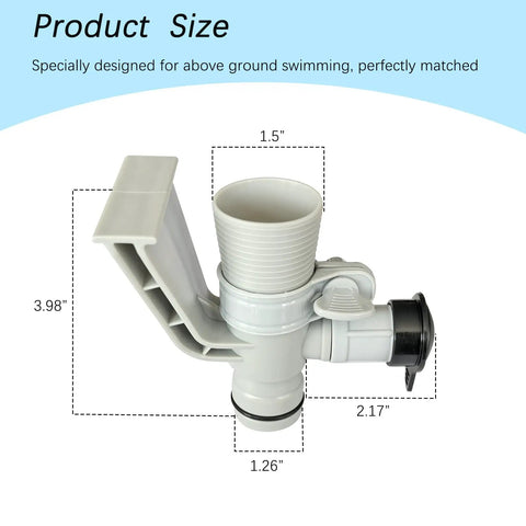 Pool Pipe Holder And Air Jet Valve Cap Replacement Kit For Above Ground Pools Compatible With C1000 Valves And Air Inlet Adapters