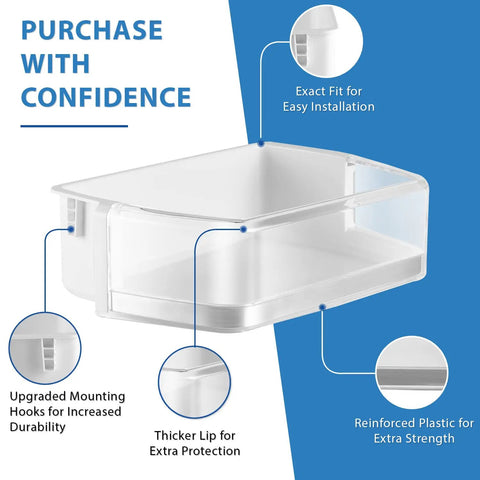 Easy Install Right Door Bin Assembly Guard For Samsung Refrigerator DA97-08406A DA97-08406C with reinforced design details
