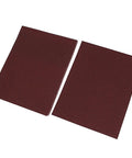 Two brown 100 grit aluminum oxide sanding sheets for wood and metal smoothing from Shop Grade Aluminum Oxide Sanding Sheets 100 Grit Tough As Nails Abrasive Flap Wheels For Wood Metal Smoothing 5 Pack Brown Tool For Weekend Warriors Projects.