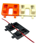 Adjustable Suction Welding Table Clamp Fixture for Soldering and Wire Fixtures in black, orange, and white.