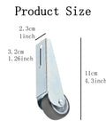 Top Shelf Two Pack Anti Sag Gate Wheels Featuring Thick Carbon Steel Brackets And Non Slip Rubber Casters For Rock Solid Door Support with size measurements