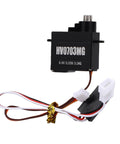 Lightweight 7.1 Gram Mini Servo Motor With Toughened Metal Gears And Machined Aluminum Casing Built Like A Tank For Heavy Duty Rc Drift Builds And Custom Robot Projects Bad Boy Durability Crew Approved, showing wire connections and compact design.