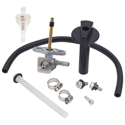 Fuel Valve Petcock Shut Off Tank Switch Kit And Fuel Filter Kit Compatible With Recon 250 Rancher 350 420 Foreman 400