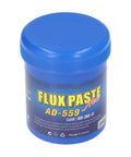 3.5 Oz Soldering Flux Tin Paste For Easier Soldering Low Smoke High Purity Ideal For PCB Repair, blue jar front view