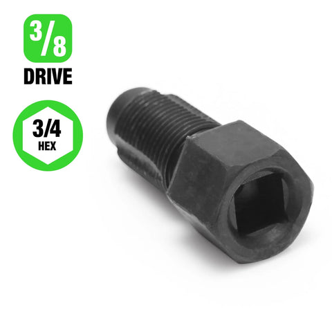 Oxygen Sensor Thread Chaser For M18 x 1.5 Threads And Spark Plug Threads, Three Eighths Inch Hex Or Drive Compatible