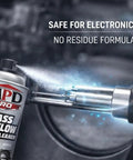 Mass Air Flow sensor being cleaned with Delicate MAF Sensor Cleaner Spray With Professional Formula That Cleans Without Residue.