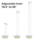 Floor Scrub Brush With Long Handle Two In One Scrape And Brush Stiff Bristles For Grimy Floors Cleaning Bathroom Kitchen Patio Garage Deck Tile Extendable Handle 33 To 50 Inches adjustable from 18.5 to 50 inches