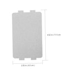 Close-up of a sheet from the Twenty Pack Microwave Mica Plate Sheets Easy DIY Repair Heat Resistant Insulation For Ovens set.