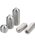 Killer Grade M3 X 12mm Cone Point Set Screws 40 Pcs Hex Socket Cap Screw Kit Pointed Tip 304 Stainless Steel fasteners