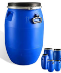 Go-To Outdoor Rain Barrel Rain Drum 30L 50L 60L 65L 100L 120L 160L 200L Blue Food Grade HDPE Plastic With Tight Lid Airtight Seal