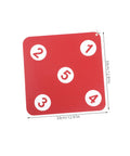Durable Double Sided Rubber Fencing Target For Indoor And Outdoor Practice Quick Setup, red square target with numbers.