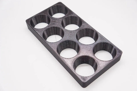 Storage Organizer Rack Tray For ER40 Collet CNC Milling Chuck Holder Lathe Ideal Workshop Tool Organizer, durable 3D printed composite tray