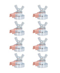 Heavy Duty 8 Pc Magnetic Welding Grounding Clamps With Strong Steel Grip For Fast Secure Hold On Any Metal Surface To Upgrade Your Diy Welding Game Today, set of 8 clamps.