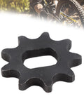 Beefy Heavy Duty 9-Tooth Chain Sprocket with 12x17mm inner hole for industrial machinery and DIY power transmission.