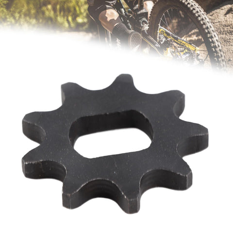 Beefy Heavy Duty 9-Tooth Chain Sprocket with 12x17mm inner hole for industrial machinery and DIY power transmission.