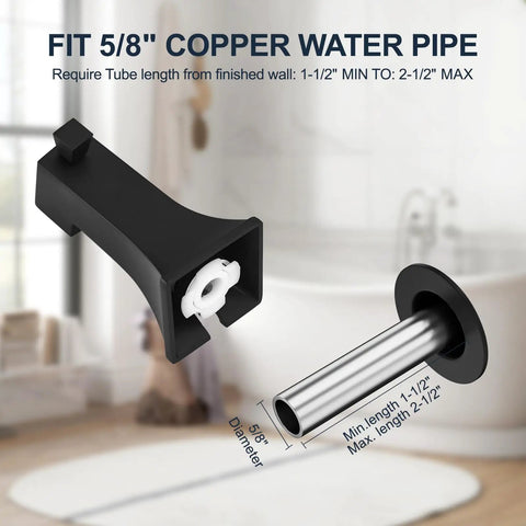 Heavy Duty Matte Black Tub Shower Faucet Set With Constant Temperature Valve And 8 Inch Adjustable Rain Shower Head Built Tight To Run Slick Under Low Water For A Smooth Spa Like Bath Upgrade Any Day
