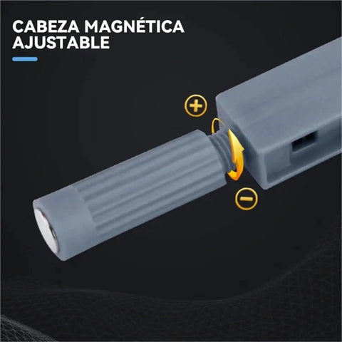 Adjustable head detail of 10 Pack Magnetic Push Latches For Cabinets And Wardrobes, Touch To Open Kitchen Door Hardware With Easy Install