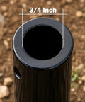 Close-up of 3/4 inch shaft opening of Six Inch Replacement Auger Bit For Post Holes And Fence Holes Built For Earth Digger Planting Drills