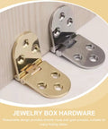 Gold and silver Zinc Alloy Folding Table Hinges Set 4pcs 180 Degree Drop Leaf Hinges for Sewing Tables DIY Friendly