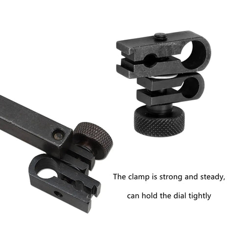 Pro Grade Dial Indicator Clamp Chuck For Dovetail Clamp Gauge, Rotatable Precision Holder For Dial Test Indicator, Tungsten Steel Construction