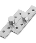 Stainless steel Hidden Rotation Pivot Hinges Set, 360 Degree Concealed Door Shaft for Secret Doors and Cabinets, showing two-pack.
