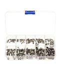 600 Piece Stainless Steel Hex Socket Screw Kit M3 M4 M5 M6 M8 with divided storage case for quick grabs and precision threads.