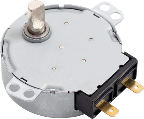 Upgraded Microwave Turntable Motor Replacement Part for GE and Kenmore Microwaves with metal connectors visible