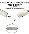 Diagram showing Tamiya plug connections for 8.4V NiMH NiCd RC Battery Charger With USB Input And Standard Tamiya Plug.
