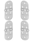 Stainless Steel Butler Tray Hinges 4 Pack For Computer Desk With Smooth Quiet Operation And Round Edges Time Saving Furniture Hinge