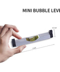 Legit 3 Pack Aluminum Bubble Line Level String Tool Hella Accurate Anti Sag Design in hand, mini size 3 inch for precise leveling.