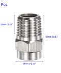 4 Pack Surface Clean Tips For Your Pressure Washer Go To Gear 25 Degree One Quarter Inch NPT Male Nozzle Set Stainless Steel