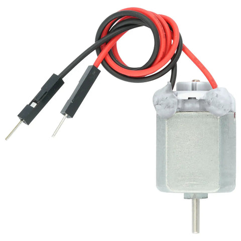 Single motor from 10 Pack Mini DC Motors For DIY Projects 1.5V To 6V Tiny Electric Motors With 20cm Wires 2mm Shaft 8mm Length