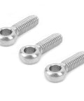 Heavy Duty Lifting Eye Bolt Set 20 Pcs Anti Corrosion 304 Stainless Steel For Industrial Rigging And Hoists Durable Eye Bolts, three close-up bolts