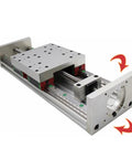 Pro Grade Linear Motion Ball Screw Slide Table With Hgr20 Guides And Sfu1605 Screw for CNC automation showing linear guide rails and carriage.