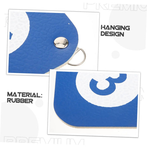 Pro Grade Double Sided Rubber Fencing Target for Training Hanging Wall Mounted Practice Tool, close-up of blue material