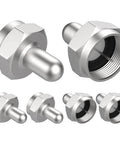 Silver Six Pack 75 Ohm F Type Terminator Caps for Coaxial Ports Protect Open Ports On Splitters Amp Adapters TV Antennas Wall Plates