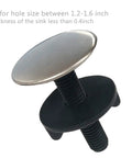 Two Pack Stainless Steel Sink Hole Cover And Faucet Hole Plate Stopper Blanking Plug For Kitchen Sink Leak Proof And Durable Keeps Counter Clean And Dry Easy Fit Premium ABS And Metal Construction with size details